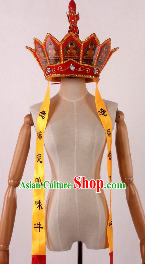 Stage Performance Bonze Tang Chinese Tang Seng Monk Hat