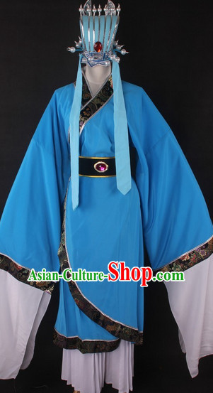 Chinese Culture Chinese Opera Costumes Chinese Cantonese Opera Beijing Opera Costumes Zhuge Liang Costumes and Hat for Men