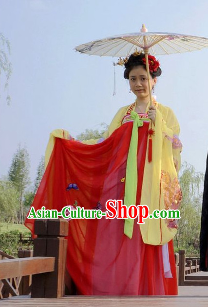 Chinese Traditional Hanfu Dress for Ladies