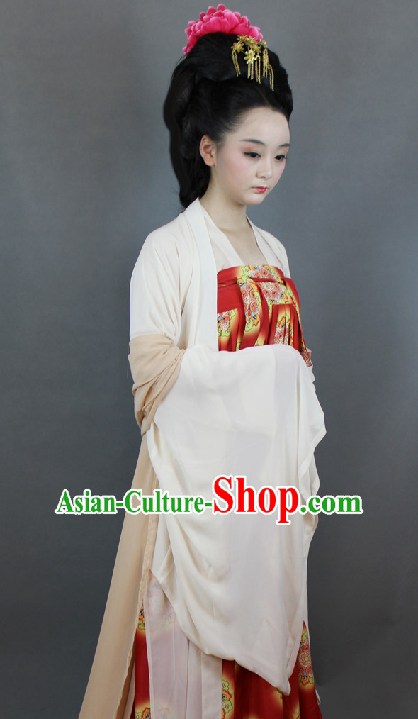 Chinese Tang Suit Hanfu Designer Dresses Plus Size Costumes for Women