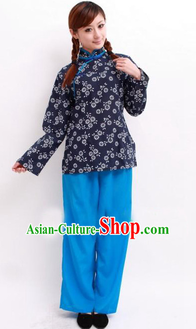 Asian Fashion Chinese Poor Girl Costumes for Women