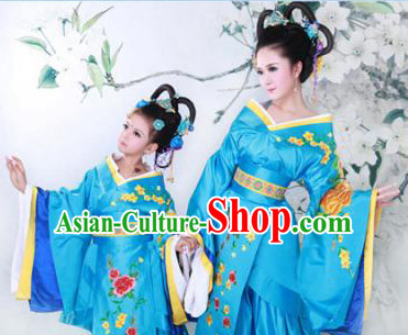 Chinese Ancient Mother and Daughter Hanfu Dress 2 Sets