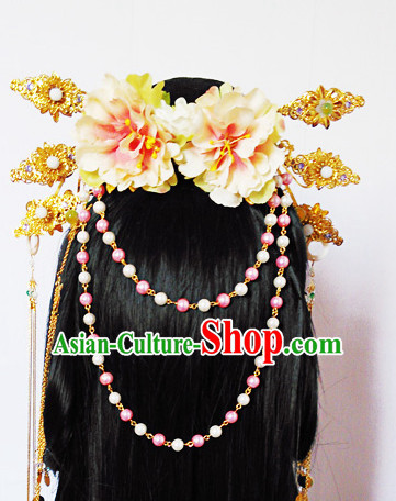 Chinese ancient hair accessories costumes accessory headpiece hair pieces ornaments hairpins ornament wigs wig
