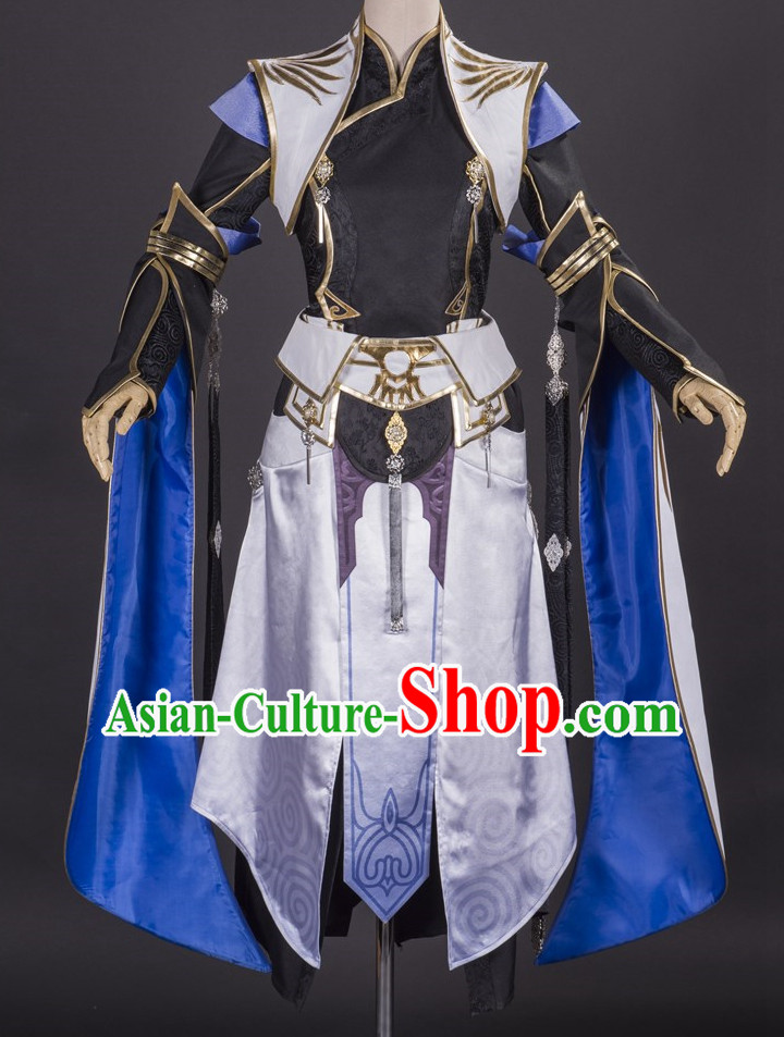 Asia Fashion Chinese Wu Xia Swordswoman Cosplay Costumes Halloween Costumes