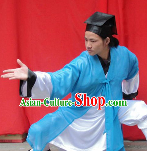 Chinese Taoist Suit and Hat Complete Set for Men