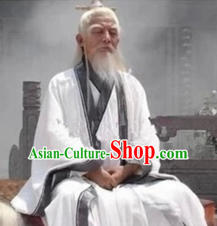 China Wudang Mountain Taoist Master Costumes Complete Set for Men