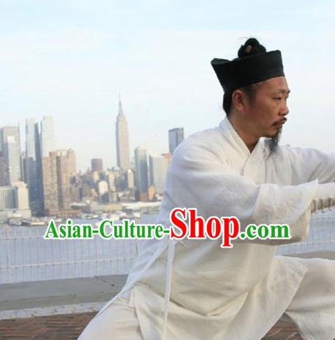 White China Traditional Taoist Attire Complete Set for Men