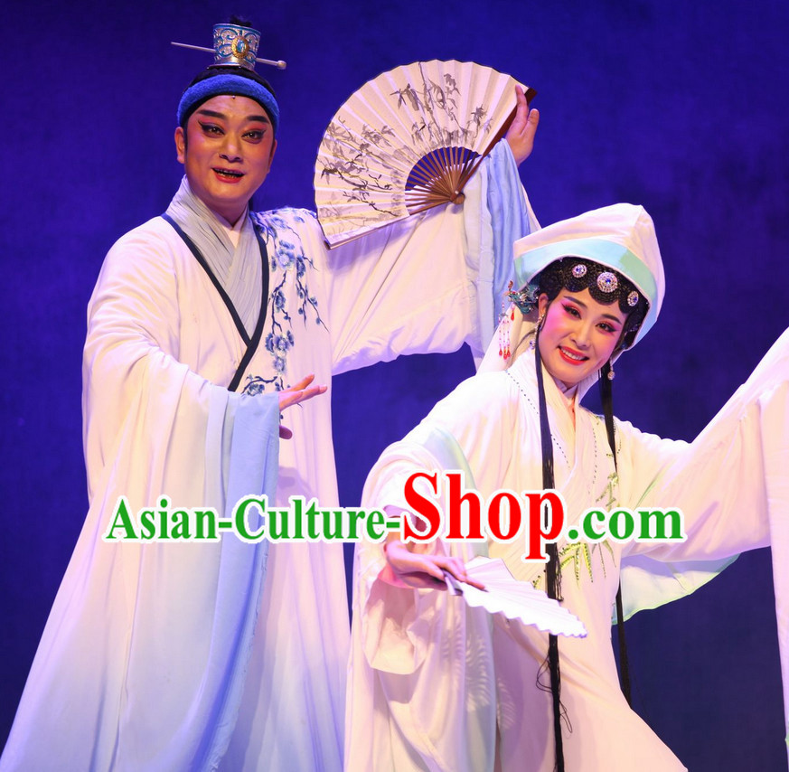 Asian Chinese Traditional Dress Theatrical Costumes Ancient Chinese Clothing Opera Lover Costumes Husband and Wife Clothes