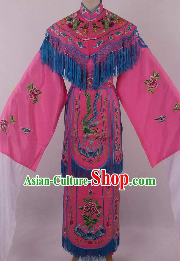 Chinese Traditional Dresses Theatrical Costumes Ancient Chinese Hanfu Phoenix Embroidered Costumes