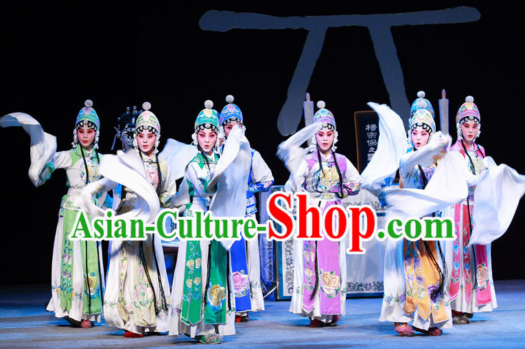 Chinese Traditional Dresses Theatrical Costumes Ancient Chinese Hanfu Fairy Costumes and Hair Accessories Complete Set