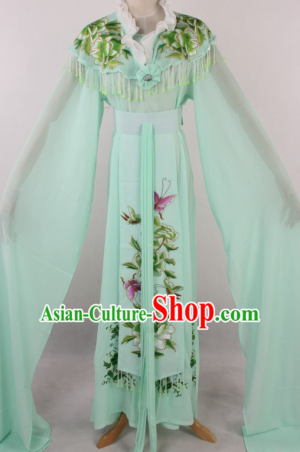 Chinese Traditional Dresses Theatrical Costumes Ancient Chinese Hanfu Water Sleeves Costumes for Girls