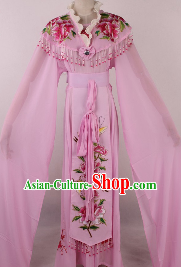 Chinese Traditional Dresses Theatrical Costumes Ancient Chinese Hanfu Water Sleeves Costumes for Girls