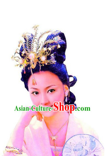 Traditonal Chinese Handmade Phoenix Hair Jewelry and Earrings