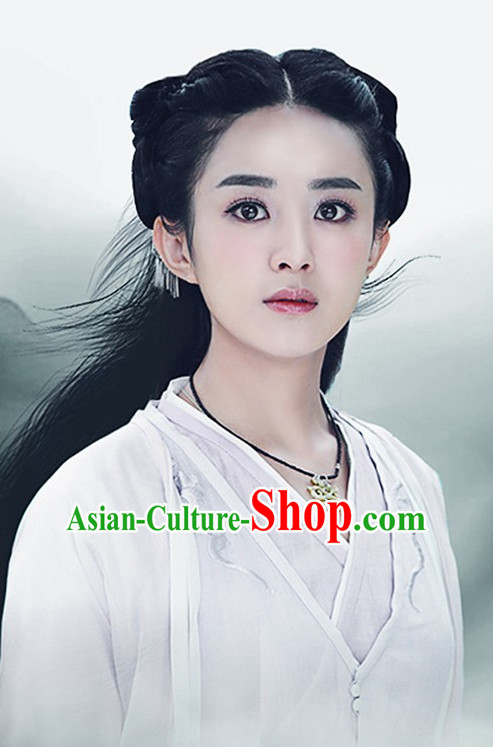 Chinese Traditional Fairy Long Black Wigs for Women