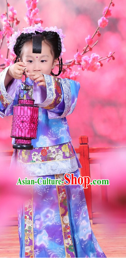 Traditional Chinese Mandarin Costumes Complete Set for Kids