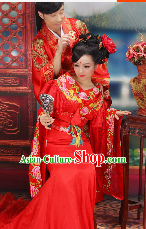 Top Chinese Wedding Dress Bridal Costumes Hanfu Attire for Women