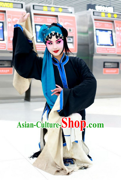 Chinese Peking Opera Costumes Qing Yi Cosutmes for Women