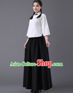 Chinese Hanfu Asian Fashion Japanese Fashion Plus Size Dresses Traditional Clothing Asian Student Wu Si Five Four Movement Costume for Girls