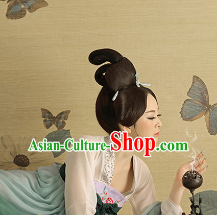 Traditional Chinese Palace Lady Black Wigs