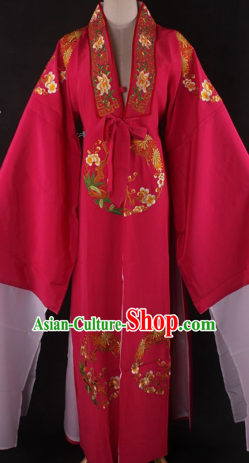 Chinese Traditional Dress Oriental Clothing Theatrical Costumes Opera Costume Long Sleeves Lady Dresses