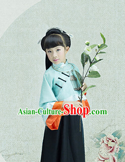 Traditional Chinese Minguo Clothes for Kids Girls