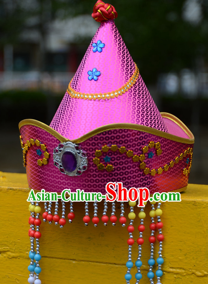 Traditional Chinese Mongolian Hat for Women