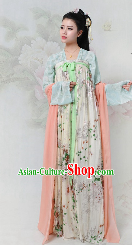 Chinese Hanfu China Shopping Asian Fashion Plus Size Clothing Clothes online Oriental Dresses Ancient Costumes and Hair Accessories Complete Set