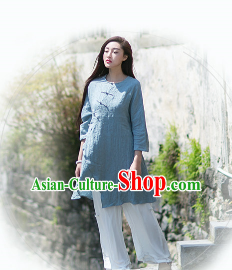 Chinese Traditional Mandarin Long Robe for Women