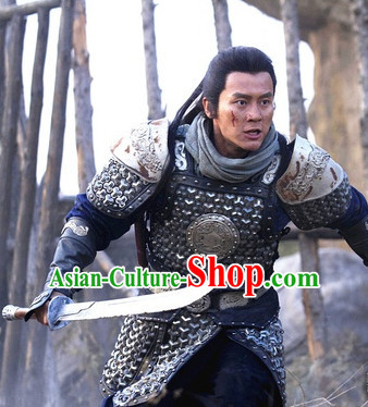 Traditional Chinese Ancient General Warrior Armor Costumes Complete Set