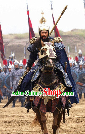 Traditional Chinese Ancient General Warrior Armor Costumes Complete Set