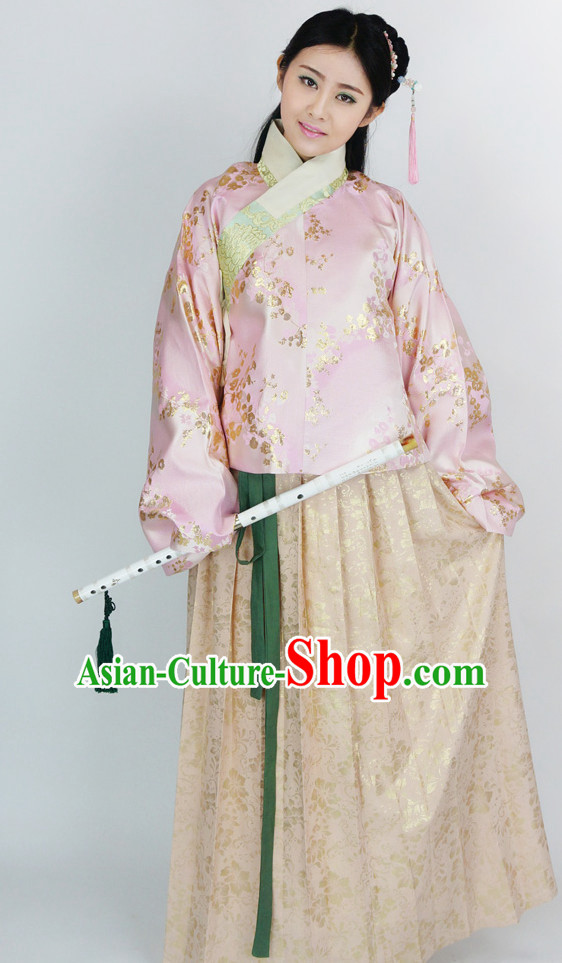 Ancient Chinese Female Ming Dynasty Suit Complete Set