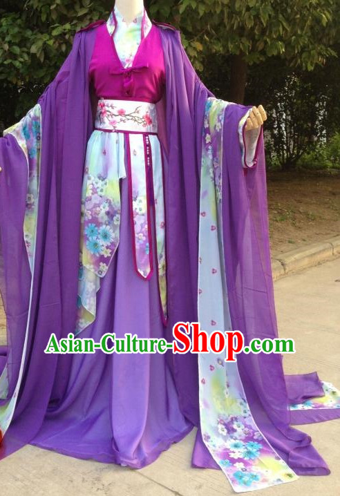 Purple Romantic Ancient Chinese Costumes Complete Set for Women