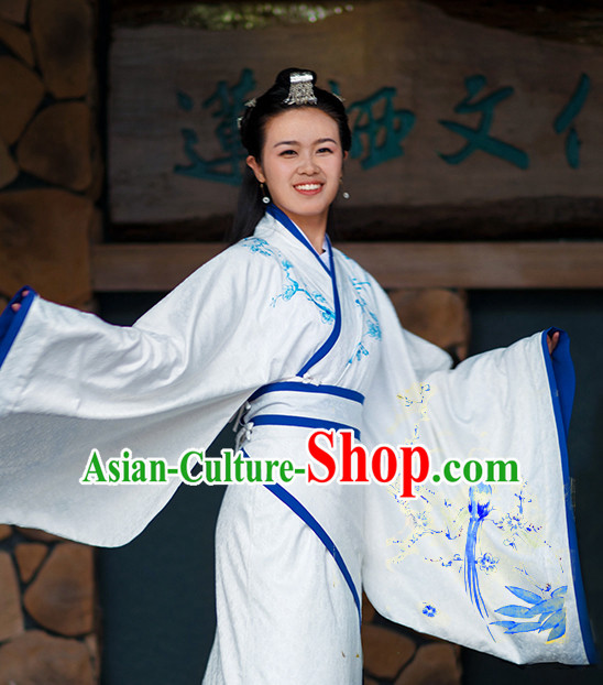 Chinese Traditional Hanfu Clothes Complete Set for Women