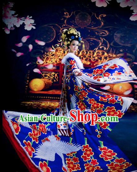 China Tang Dynasty Empress Crane Clothing