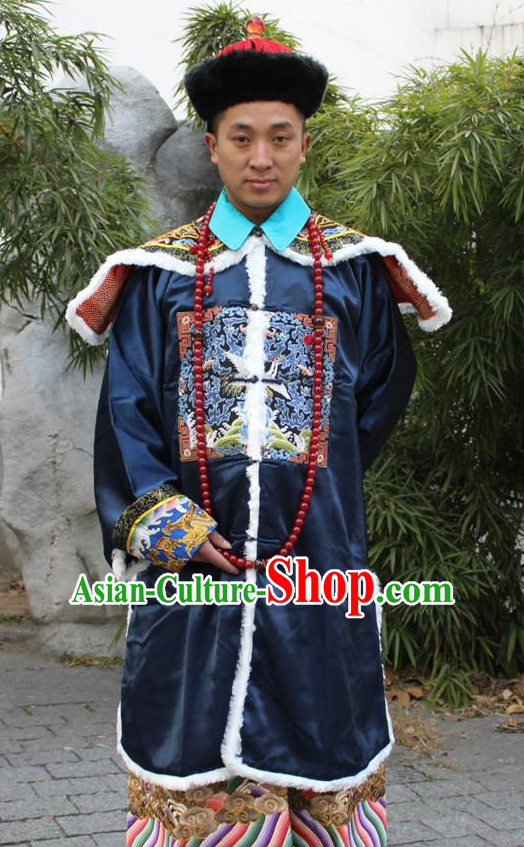 Ancient Chinese Official Costumes and Hat Complete Set for Men