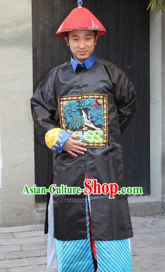 Chinese Ancient Official Costumes and Hat Complete Set for Men