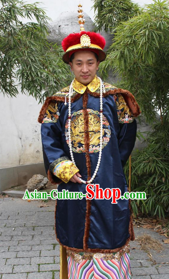 Chinese Ancient Official Costume and Hat Complete Set for Men