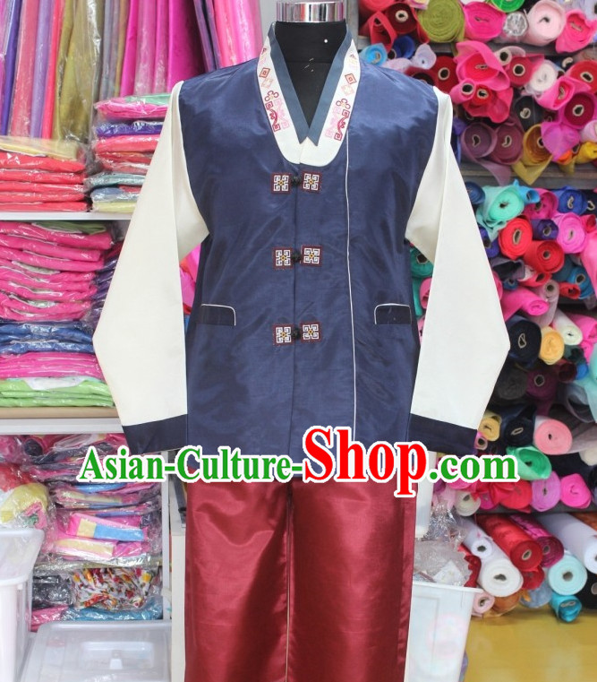 Asia Fashion Korean Jacket and Pants Hanbok Clothing for Men