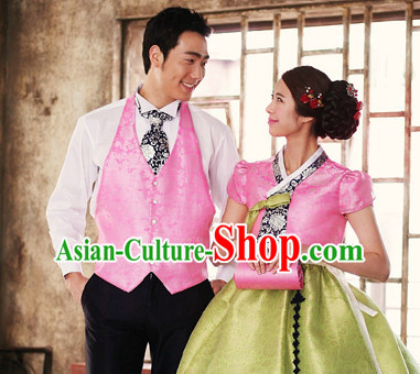 Korean Traditional Hanbok Suit for Husband and Wife