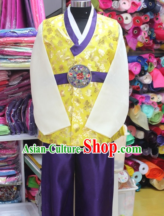 Plus Size Korean Fashion Hanboks Complete Set for Men
