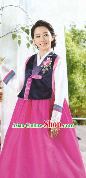 Korean Fashion Hanbok Tops and Skirt Complete Set for Women