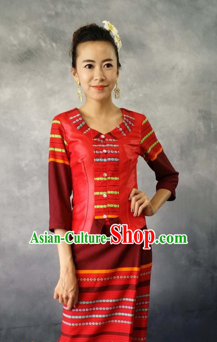 Thailand Traditional Uniforms Complete Set for Women