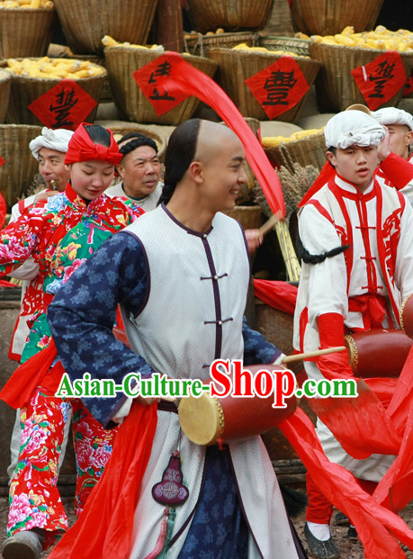 Classic Ancient Waist Drum Costumes for Men