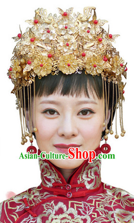 Asian Bridal Wedding Helmet Headwear