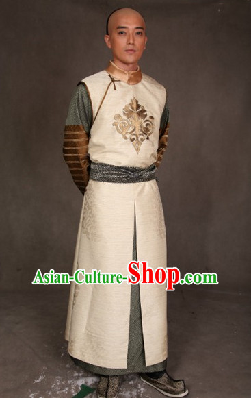 Qing Dynasty Gentleman Long Robe Clothes