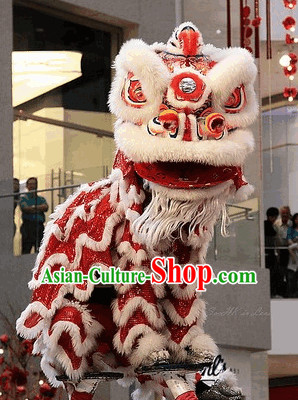 100_ Natural Wool Brand New Southern Lion Dance Costumes Complete Set