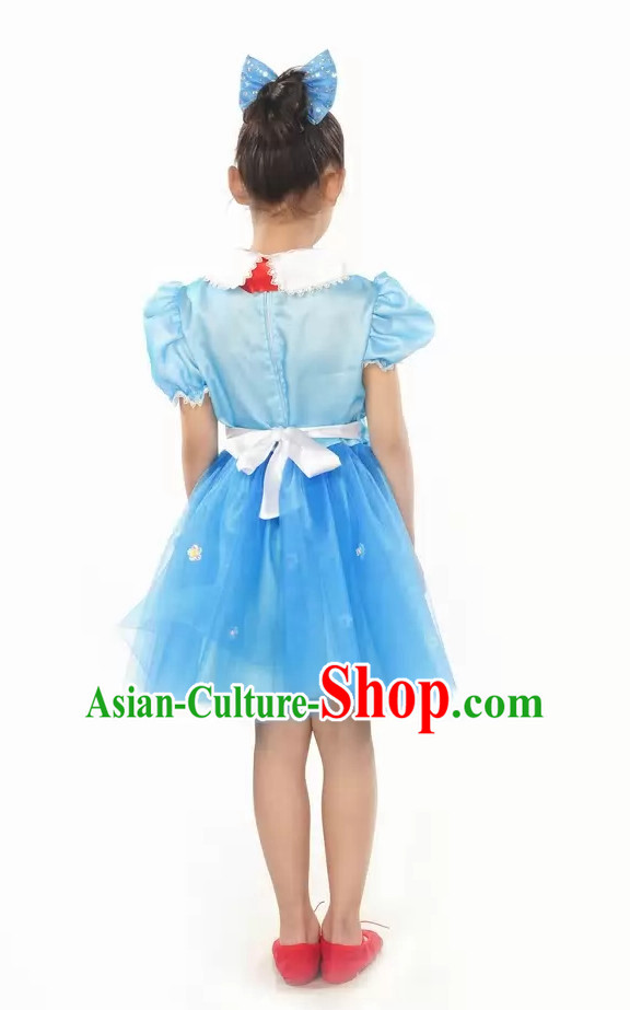 Lovely Primary Student Dance Costume and Headpiece for Children