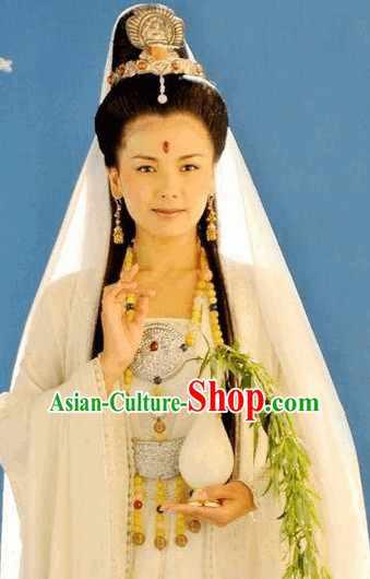 Ancient Chinese Fairytale Guanyin Halloween Hair Accessories