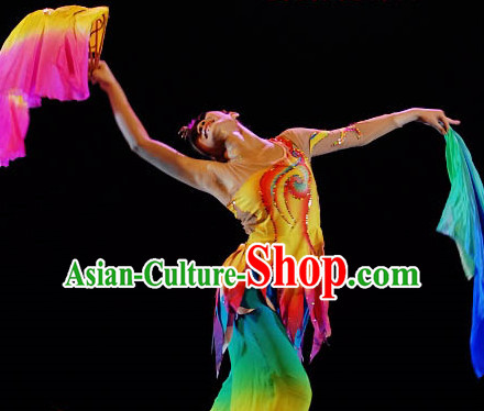 Top Phoneix Fan Dancing Costume for Women