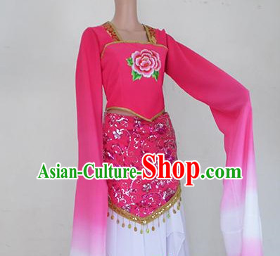 Water Sleeves Chinese Teenagers Classical Dance Costume for Competition